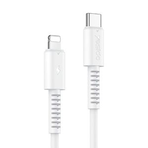 Yesido 20W C to L PVC Data Cable YESIDO Cable 1M White