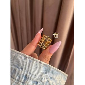 خاتم استانليس ستيل مقاس قابل للتعديل 