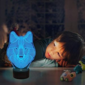 General  3D Night Light, 16 Colour Changing LED Lamp with Remote Control, Illuminated Base – Decorative LED Platform