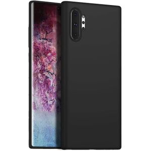 جراب حماية سيليكون مطفي لموبايل سامسونج جالاكسي نوت 10 بلس من مايكروسونيك، أسود