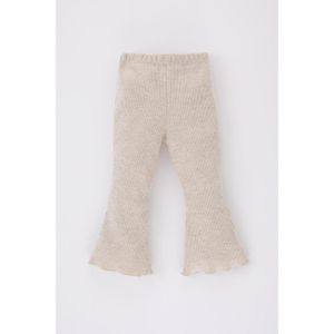Defacto Knitted Bottom Leggings - Beige Melange