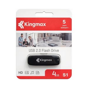 ذاكرة فلاش Kingmax S1 USB 2.0 سعة 4 جيجابايت - تصميم صغير مع ضمان 5 سنوات