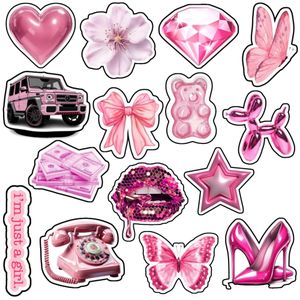 Laptop & Multipurpose Stickers – 15 Pcs Cute Quote Vinyl Decals , Waterproof, Scratch & Heat Resistant , For Laptops, Bottles, Mugs & Mirrors , Perfect Gear Personalization