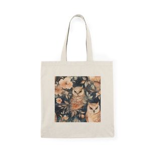 توتي باج - شنطة قماش دك ثقيل Owl Tote Bag