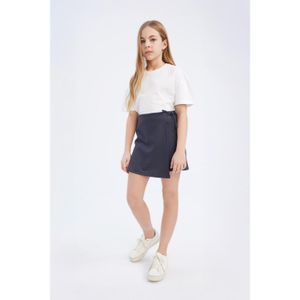 Defacto Girl Dress & Skirt Knitted Skirt - Anthra