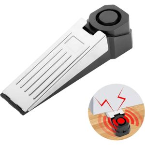 صدادة الباب الأمنية الذكية مزودة بإنذار (120dB) – جهاز حماية مزدوج يمنع فتح الباب ويطلق صافرة إنذار قوية – مثالية للمنازل، الفنادق، والسفر.