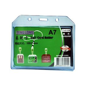  Name Card Horizontal flexible silicone holder model T-015H