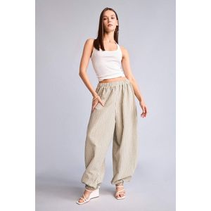 Defacto Balloon Fit Double Pocket Gingham Trousers