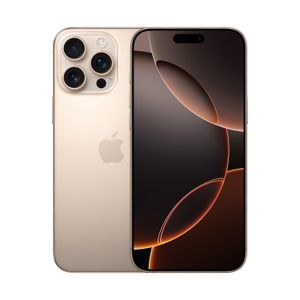 Apple آبل آيفون 16 برو ماكس 256 جيجابايت بلون التيتانيوم الصحراوي 5G مع فيس تايم - النسخة الدولية