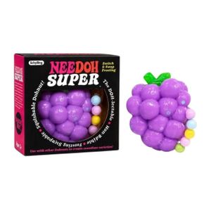 Needoh Grapes Squishy Toy for Stress Relief – Handmade Soft Squishy Grapes Fidget Toy for Kids & Adults Desk Toy for Anxiety Relief Slow Rising Squeeze Toy