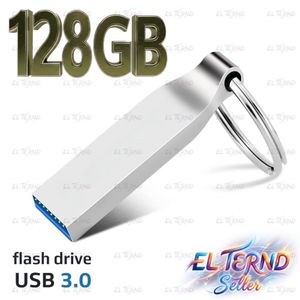 فلاشة تخزين بيانات بمساحة 128 جيجا بايت من نوع USB 3.0 سريعة فى نقل البيانات متوافقة مع انظمة الوندوز والماك بواسطة EL-TERND - فضى