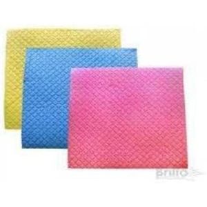 Daga مجموعة فوط تنظيف للمطبخ من السيليلوز قابلة للغسل وإعادة الاستخدام، فوط يد ماصة وبديلة للمناديل الورقية، 10+2، زجاج، متعدد الألوان