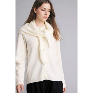 Defacto كارديجان تريكو قصة عادية بسكارف