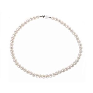 3Diamonds Other Artificial Pearls 0.8 cm Diameter 42 cm Women's Classic Wedding Necklace