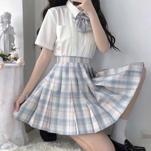 Korean cute Women sweet Harajuku High Waist Long Sleeve Dress Faux Leather  Skirt