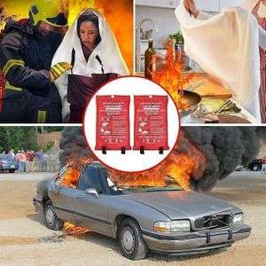 Plan A بطانية حريق مقاومة للهب مصنوعة من ألياف زجاجية ، تأتي هي مثالية لإطفاء الحرائق في المنازل أو الأماكن التجارية ، البطانية فعالة في عزل الأكسجين عن اللهب يساعد في السيطرة على الحريق