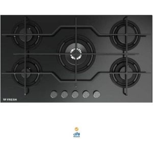 Fresh 9623 مسطح مدمج 90 سم مع حاملات زجاجية سطح طهي زاهر أمان