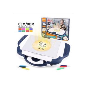 New 3D Projector Whiteboard Desk, Tracing and Drawing Projector Toy, Projector Drawing Board for Kids
