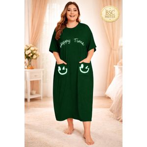 Women’s Plus Size Summer Casual Dress – Free Size (85–120 KG)