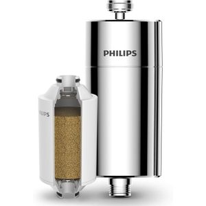 Philips Shower Filter 3-stage Water Softener, Shower Filtration with Double Mesh & NSF Certified KDF Material, Reducing Chlorine/Impurities/Rust Sediments for Handheld Showerhead(Shower Filter Set)
