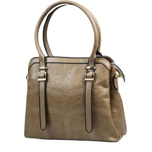 Italian leather shoulder bag with embroidery 