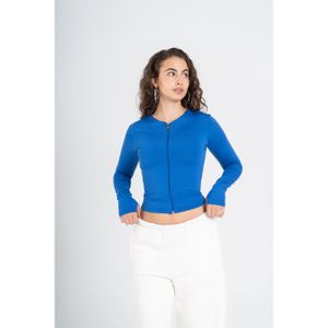 OUTDATED Full Zipper Top - Royal Blue