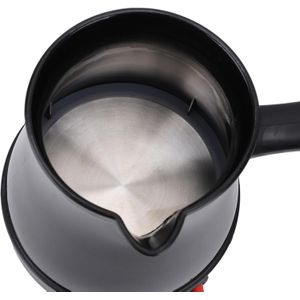 Electric Turkish Coffee Maker – 3 Cup Stainless Steel Travel Coffee Pot – Portable Espresso & Mocha Maker with Heat-Resistant Handle, Safety Sensor & On-Off Switch – Compact (One piece)