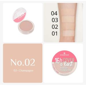 Essence 16h Cover & Last Powder Foundation - 02 Champagne
