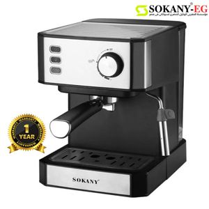 Sokany Espresso Coffee Machine 850W 1.5L Steam Coffee Maker with Removable Water Tank Cappuccino Maker Model SK-04005 1 Year Warranty