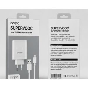 OPPO  SUPERVOOC 100W Super Flash Wall Charger with USB to Type-C Cable