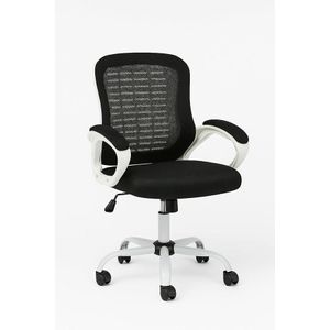 Sarcomisr Desk Chair Office Chair for Home Height Adjustable Mid Back Mesh Computer Chair with Lumbar Support Mesh Swivel Computer Office Ergonomic Executive Chair SM-909 (Medium Back, white)