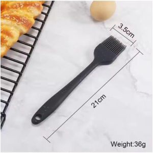 Large Black Silicone Basting Brush, Heat Resistant & Non-Stick Kitchen Utensils for Pastry,Cooking & BBQ 3.5 X21