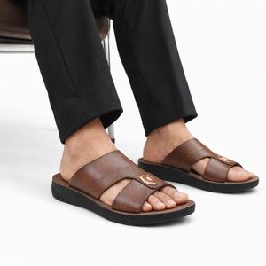 سليبررجالي جلد  – تصميم عصري مريح بخامة عالية الجودة ونعل طبي مبطن – مثالي للاستخدام اليومي والمشاوير