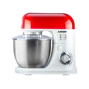 Arion  Pro Stand Mixer 1500W – 5L Stainless Steel Bowl – Planetary Mixing – Red/Silver