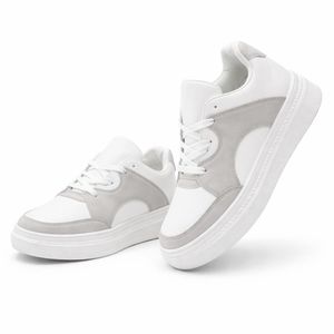 كوتشي حريمي للخروج – حذاء نسائي مريح بنعل مرتفع مناسب للمشي والاستخدام اليومي - لون رمادي