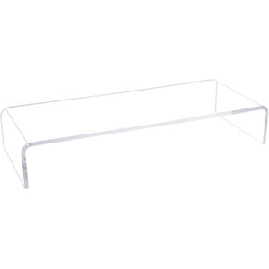 BEST MEDIA Acrylic Monitor Stand Riser Keyboard Storage Organizer for Home Office School(20.5" L×8" W)