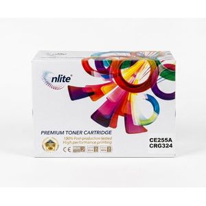 Enlite حبارة تونر سوداء متوافقة ممتازة  CE255A / 55A / CRG324 - لطابعات HP LaserJet P3015 و Canon LBP6750dn