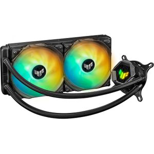 Asus TUF Gaming LC 240 ARGB All-in-one Liquid CPU Cooler (Aura Sync, Dual TUF 120mm ARGB Radiator Fans with Fan Blade Groove Design)