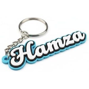 سلسلة مفاتيح باسم حمزة - سلسلة مفاتيح شخصية "حمزة" هدية شخصية للأصدقاء والعائلة والعشاق وأفضل صديق في عيد الميلاد والذكرى السنوية والتخرج والكريسماس وعيد الحب والمجوهرات التذكارية