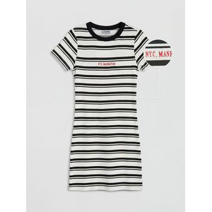 LC Waikiki Striped Girl's Ribbed Dress