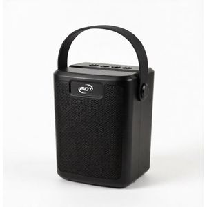 Bdt مكبر صوت محمول أسود بتصميم عملي مع منافذ USB/TF وشحن بالطاقة الشمسية، موديل AN1185، بطارية قابلة لإعادة الشحن، مثالي للمناسبات والرحلات