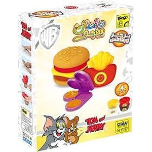 Bingo tom and jerry burger and fries maker play dough toy for kids