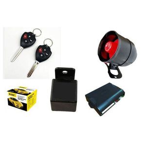 جهاز إنذار سيارة فوكس مع جهاز تحكم عن بعد وجهاز تنبيه