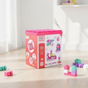 Educational 120-Piece "Blocks World" Building Set – Creative DIY Construction Toy for Kids, Durable Interlocking Bricks for Imagination & Fine Motor Skill Development