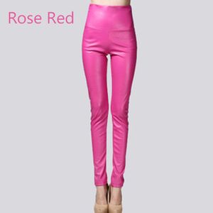 Fashion （Bow Red 8339）Spring Women Pu Leather Pants Black Sexy Stretch  Bodycon Trousers High Waist Long Casual Pencil S-3XL Winter WJu @ Best  Price Online