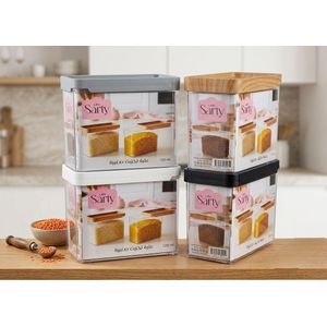 1200ml Clear Plastic Airtight Food Container for Smart Kitchen Organization, Ideal for Storing Various Foods Like Rice, Pasta, Cereal, Specially Designed for Food and Preservation