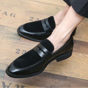 Flangesio Luxury Velvet Leather Shoes Men EUR Size 38 48 Loafers