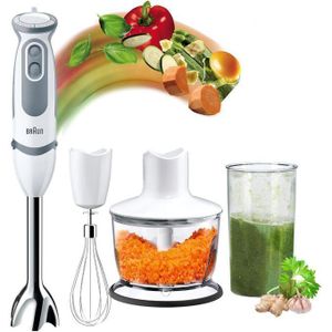 Braun خلاط براون متعدد الاستخدامات MQ5235WH مع تقنية التحكم في الرش - أبيض