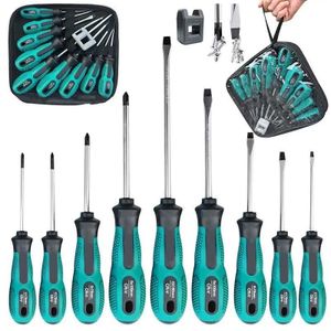 Mythco 9-Piece Magnetic Screwdriver Set – Chrome Vanadium Steel, Ergonomic Handle, Storage Bag Included 