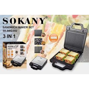 BLACK+DECKER 3 In 1 Interchangeable1400 W TS4130-B5, Grill & Waffle& Sandwich  Maker @ Best Price Online